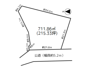 五所川原市　原子字山元　売地